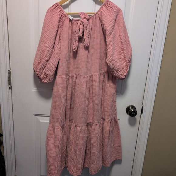 Joe Fresh Light Pink Midi Dress - Picture 6 of 9